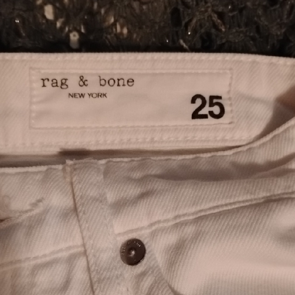 rag & bone Women's Logan Mid-Rise Wide Leg Jeans